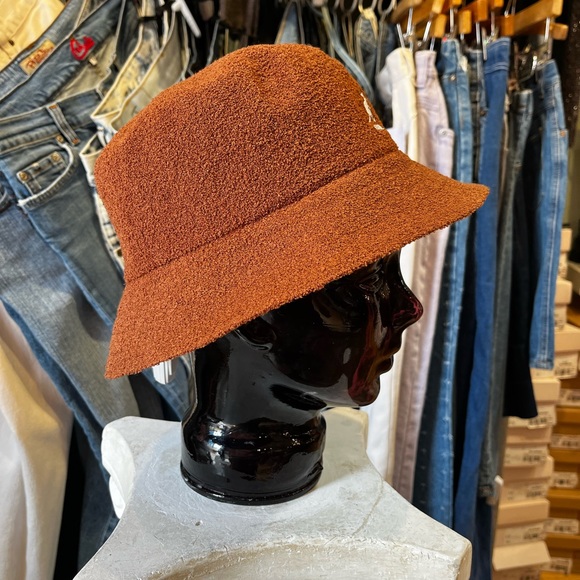 Terry Bermuda Bucket Hat by Kangol - Mahogany - Picture 2 of 4